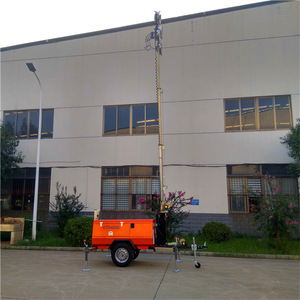 Mobile <b>Lighting</b> Tower 360 Degree Illumination For Construction Site LED <b>Light</b> Source AC Power Steel Base - Product Image 3