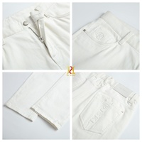 Jean slim homme en mélange de Lyocell de qualité supérieure avec coton extensible, pantalon en denim élégant pour affaires et loisirs avec poches 3D en relief