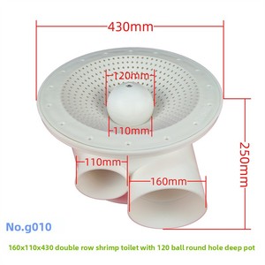 G010 mật độ cao tôm AO thiết bị đôi-hàng tôm nhà vệ sinh với lỗ nồi dưới Bìa cá treo bóng cho nuôi trồng thủy sản - Product Image 2