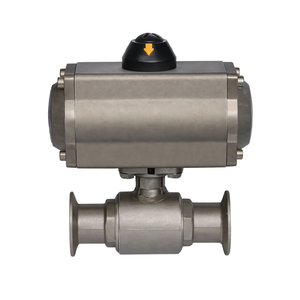 Vente de liquidation B2B Covna, vanne à bille pneumatique à double action, 2 voies, tri-clamp, sanitaire, acier inoxydable de qualité alimentaire - Product Image 3