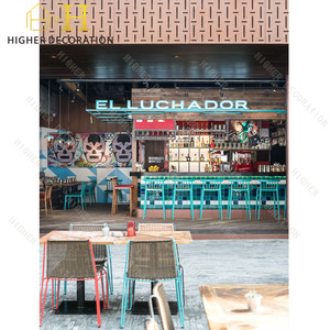 Set di Arredamento Personalizzato per Ristoranti, Design <span class=keywords><strong>d</strong></span>'<span class=keywords><strong>Interni</strong></span>, Bancone Bar Commerciale, Decorazione e Ristrutturazione Negozi - Product Image 4