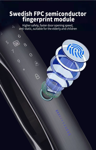 ขายร้อน3D ใบหน้า ID USmart Go App WiFi ล็อคลายนิ้วมือคีย์การ์ดดิจิตอลรหัสล็อคประตูสมาร์ทกับวิดีโออินเตอร์คอม - Product Image 5