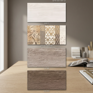 Azulejos de Pared para Cocina, Baño y Pasillo a Precio Económico, 300x600mm, Cerámica Esmaltada Mate, 30x60cm, Digital, 12x24, Proveedor de Fábrica en India - Product Image 2