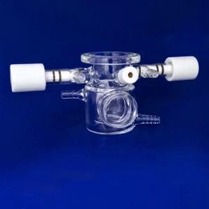 Reaktor catalyalitik kuarsa kustom pabrik dengan sel elektrokimia tiga elektroda untuk pengurangan CO2 berbasis UV - Product Image 3