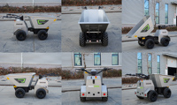 Minidumper Elettrico Rhinoceros 500kg con Batteria al Litio, Benna da 0,28 m³, Alta Efficienza 1600W, 1 Anno di Garanzia