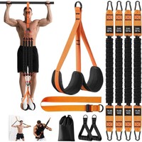 Sangle d'assistance réglable pour tractions avec bande élastique en polyester pour exercices de fitness et entraînement de résistance jusqu'à 750 lb