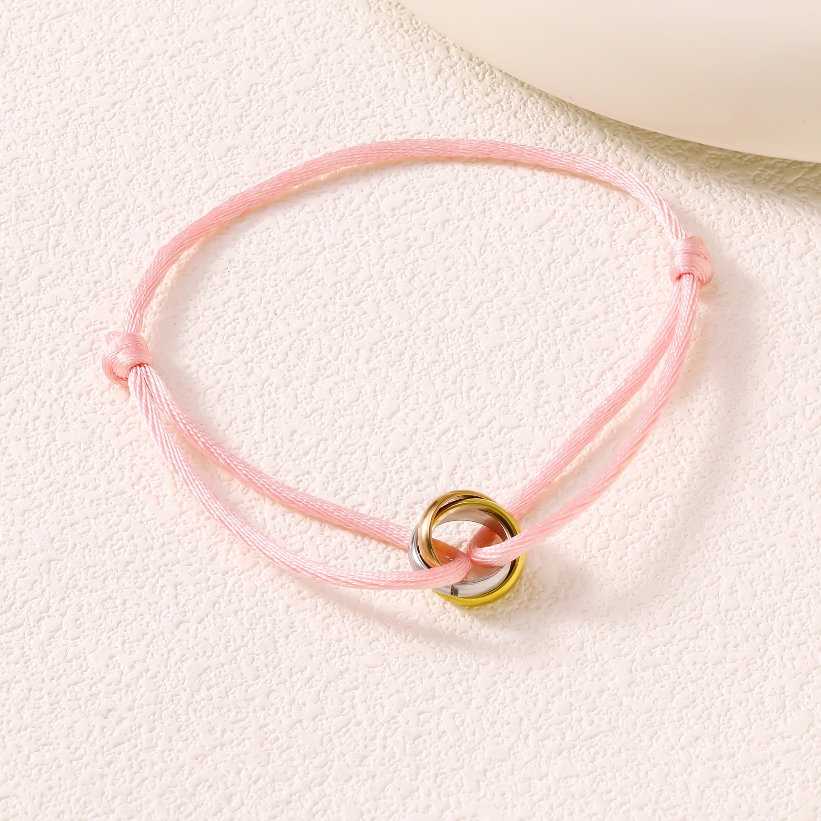 Rose + 3 cercles de couleurs
