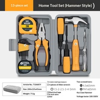 Boîte à outils multifonctionnelle pour la maison, ensemble complet d'outils de quincaillerie, outils manuels, kit de réparation complet, acier au carbone de haute qualité
