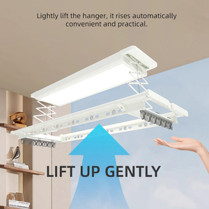 Porte-linge intelligent à LED pour <span class=keywords><strong>plafond</strong></span>, résistant à la rouille, idéal pour les maisons en bord de mer - Product Image 3