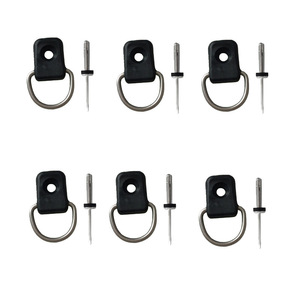 Rivets à pression en acier inoxydable de 0,1875 pouces de diamètre avec rondelle incluse pour accessoires de bateau, kayak, vélo, type anneau en D - Product Image 5