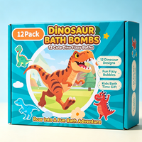 Bombe de bain effervescente en forme d'œuf de dinosaure pour enfants, avec huiles essentielles et sel de bain