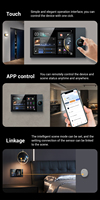 Tuya 10 pouces écran de contrôle central de la maison intelligente avec écran IPS WIFI contrôlé par application ZIGBEE musique de fond hôte à deux zones
