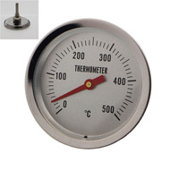 Thermomètre de barbecue bimétallique en acier inoxydable avec pointeur de température et d'humidité