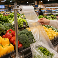 Sacs isothermes jetables en plastique de qualité alimentaire pour la livraison de boissons froides et d'aliments surgelés