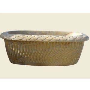 Baignoire en pierre <span class=keywords><strong>de</strong></span> travertin beige <span class=keywords><strong>de</strong></span> forme ovale <span class=keywords><strong>moins</strong></span> chère en gros - Product Image 5