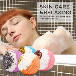 Personnalisé 16 Pcs/Box Échantillon Fourni Fleurs Séchées Pétales Parfumées Rose Lavande Végétalien 100% Naturel Fleur Organique Bombe Effervescents Pour Le Bain - Product Image 3