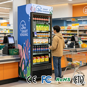 Distributore Automatico Intelligente AI con SDK, Raffreddamento <span class=keywords><strong>a</strong></span> Compressore e Monitoraggio Remoto per Snack e Bevande Combo HAHA 360 per Ufficio, Scuola, Palestra - Product Image 3