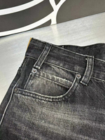 Jeans cargo amples et droits pour hommes, style vintage délavé, 100% coton, pantalon en denim hip-hop, OEM, B2B, marque privée, vente en gros, streetwear
