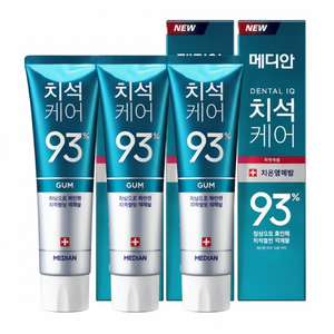 Soins dentaires médiandental menthe fraîche pour gomme dentifrice 120g Lot de 3 mousses blanchissantes à base de plantes pour les dents sensibles - Product Image 1