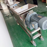 Enkelvoudige schroefpersmachine 304 roestvrij staal fruit- en groente-ontwateringsmachine industriële sapcentrifuge voor gember en kool