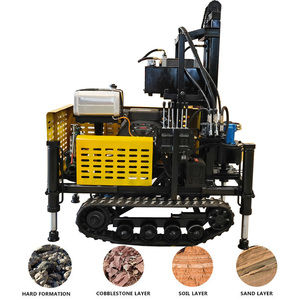 מכונת קידוח בארות קטנה תעשייתית סיבובית 200 מ' אסדת קידוח באר מים - Product Image 4