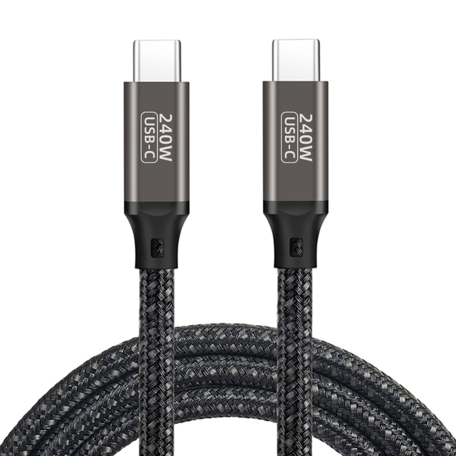 High Quality PD 3.1 240W 48V5A Quick Fast Charging USB Type C to C Cable Data Transfer Cable for Laptop Desktop PC Phone