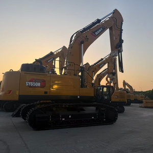 Excavatrice sur chenilles SANY SY650H en parfait état, 65 tonnes, moteur Isuzu, PLC, roulement, boîte de vitesses, pompe, puissance 350KW, en vente à prix avantageux - Product Image 3