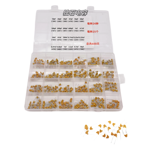 Kit de condensateurs monolithiques 24 types-10pF à 10uF, tension nominale 50V, pas de 5.08mm, 25 pièces par type, <span class=keywords><strong>total</strong></span> 600 pièces - Product Image 4