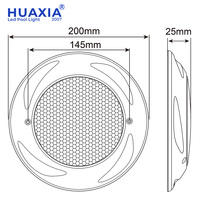 Huaxia - Nouvelle lampe LED subaquatique pour piscine 18W, fine, RGB, avec télécommande, étanche IP68
