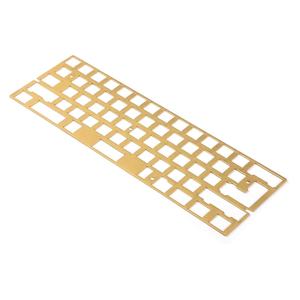 Teclado mecánico <span class=keywords><strong>Universal</strong></span> personalizado, placa de posicionamiento de chorro de arena de latón 60%, 60% - Product Image 4