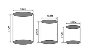Dessert <strong>Plinth</strong> Cylinder Cover Aluminum Alloy and <strong>Wood</strong> Material Dessert Cylinder <strong>Plinth</strong> Stand Set - Product Image 5