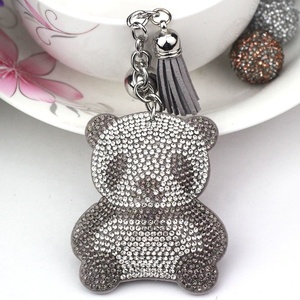 Nouveau Porte-clés Créatif Panda Géant en Strass de Verre Écologique 3D, Pendentif pour Sac de Téléphone Portable, Décoration pour Ongles et Chaussures, Idéal Cadeau - Product Image 3
