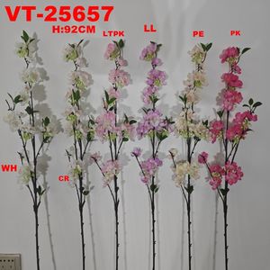2025 más nuevo 94cm poliéster cerezas artificiales Spray elegante producto género para decoración del hogar o ornamentación de jardín - Product Image 6