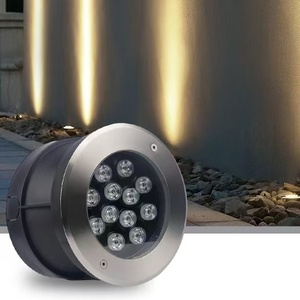 ไฟ LED ฝังพื้นกลางแจ้ง HOTOOK กันน้ำ IP68 ปรับได้ 24V/12V สำหรับตกแต่งภูมิทัศน์ ขนาด 100 มม. 120 มม. 3W สำหรับคอนกรีตและพื้นระเบียง - Product Image 1