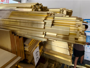 Spot Supply 2*25mm 2*30mm Messings tange Nicht standard mäßige 59 Messings tange Dekorative Stange aus reinem Messing - Product Image 6