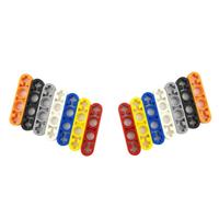 Connecteur de poutre mécanique multi-trous en ABS de qualité supérieure, pièces de rechange pour blocs de construction MOC multicolores, référence 32449, vente chaude