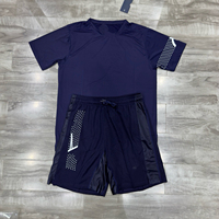 T-shirt de course d'été pour homme Pro, ensemble décontracté à manches courtes, séchage rapide, anti-transpiration, sans contrainte, pour marathon, sport et fitness