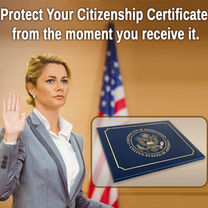 Tùy chỉnh chúng tôi Công Dân giấy chứng nhận chủ vàng lá logo da bìa các tông nhập tịch tài liệu đệm chủ nộp hồ sơ - Product Image 2