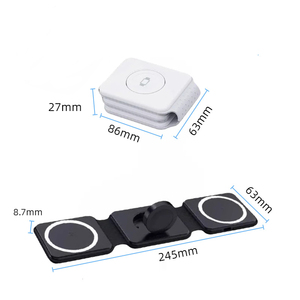 <span class=keywords><strong>Cargador</strong></span> Inalámbrico 3 en 1 de Carga Rápida de 15W con Luz LED y Soporte Magnético para Auriculares, Compatible con <span class=keywords><strong>iPhone</strong></span> y Apple Watch (EE. UU.) - Product Image 4