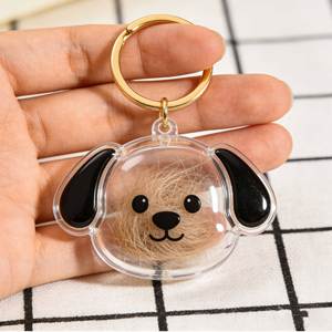 Cápsula Transparente Personalizada para Guardar Pelo de Mascota, Llavero Conmemorativo Grabable, Recolector de Bolas de Pelo de Mascota - Product Image 4