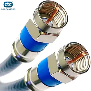Kustomisasi Harga terbaik rg6 produsen kabel koaksial f konektor rg6 kabel koaksial