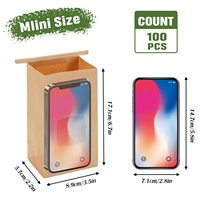 Sac en papier kraft écologique de qualité alimentaire avec fenêtre transparente, durable et résistant à l'humidité, pour l'emballage de pain de boulangerie