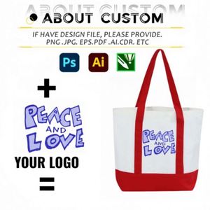 Sac fourre-tout en toile personnalisé avec logo, réutilisable, en coton, écologique, léger, pour le shopping et les activités de plein air - Product Image 2