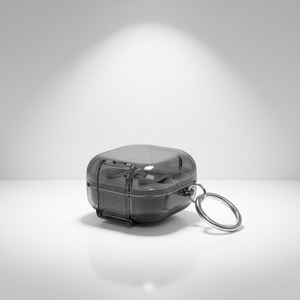 Funda Transparente de TPU para Samsung <span class=keywords><strong>Galaxy</strong></span> <span class=keywords><strong>Buds</strong></span> 4 / 4 Pro, Carcasa Protectora Antigolpes con Anillo para Llavero - Product Image 3