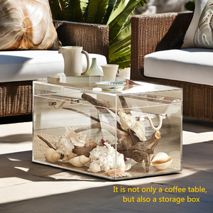 Jihong personalizzabile vetro trasparente di lusso scatola dei giocattoli all'ingrosso acrilico portabagagli <span class=keywords><strong>tavolino</strong></span> casa Villa soggiorno all'aperto <span class=keywords><strong>sala</strong></span> - Product Image 3