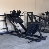 Machine de Squat Bilatéral Power X Fitness, Presse à Jambes Linéaire, Équipement d'Entraînement de Compression Intégré