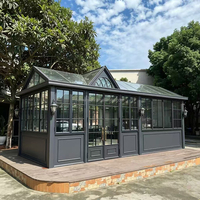 Aluminium 6063-T5 Französische Außentüren Eingangstüren mit Gewölbtem Glas Schall- und Wärmeisolierung Villa Terrasse Garten