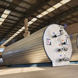 Réservoir de <span class=keywords><strong>chauffage</strong></span> horizontal en acier inoxydable à haute efficacité avec brûleur et pompe, capacité de 20 à 50 m3, isolation en laine de roche - Product Image 1