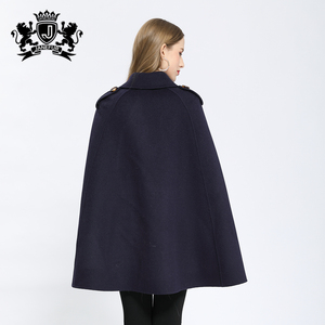 Janefur <strong>Winter</strong> Wool <strong>Cape</strong> Elegant Long Cashmere Fur <strong>Coat</strong> With Real Fox Fur Warm Thicken Women Outwear - Product Image 3