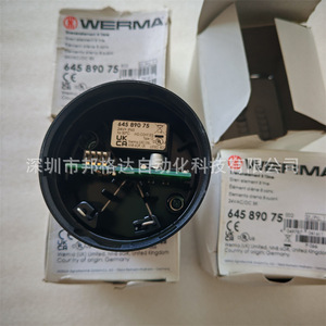 Luces de Advertencia Werma 64410075 64420075 64450075 Rojo Azul Verde 24V IP20 Luces Indicadoras de Plástico - Product Image 2